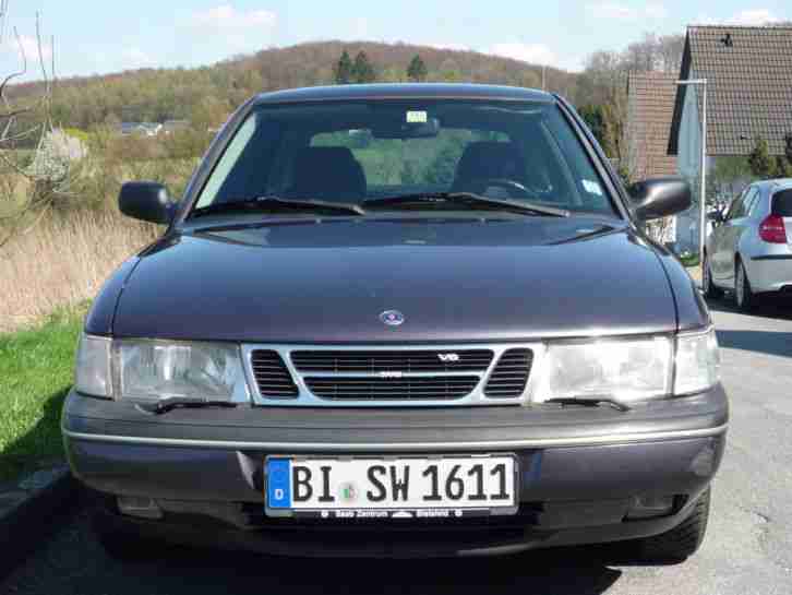 SAAB 900 , 250000 km , BJ 1993, aubergine, Ledersitze, CD-Radio, Reifen neu