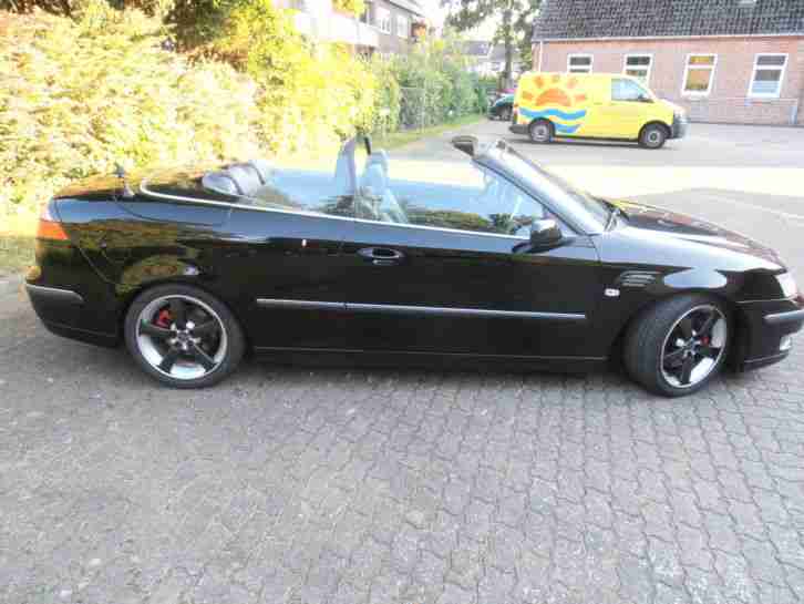 SAAB-Cabriolet 9-3II 1,9 TID HIRSCH-Perform.Sport. Schw/Metall TÜV-NEU-TOP