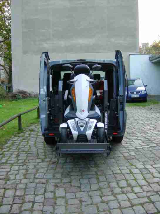 SONDERFAHRZEUG Behinderten Rollstuhl Motorrad Transporter mit hydraulischem Lift
