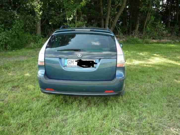 Saab 9-3 Sportkombi blau Metallic nur 139780 km Xenon Scheinwerfer 150PS