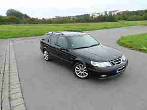 Saab 9-5 3.0 TiD Sport-Kombi schwarz 2005 HU 12/2015 Navi Klima Leder Standheiz.