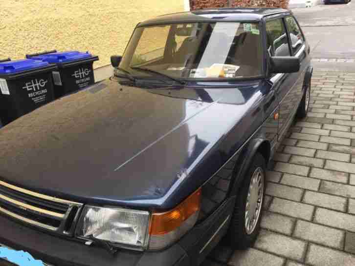 Saab, 900 i, dunkel blau
