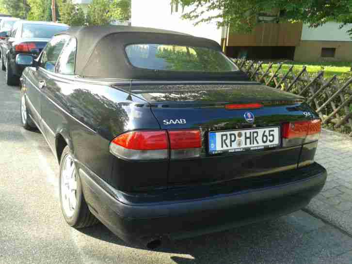 Saab 93 Cabrio 2,0 Turbo Leder,Klima,1 Vorbesitzer,Scheckheftgepf. 255400 Km