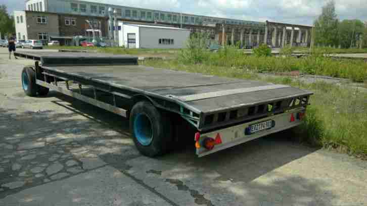 Schenk TLA 12 Anhänger Plattform Tieflader LKW