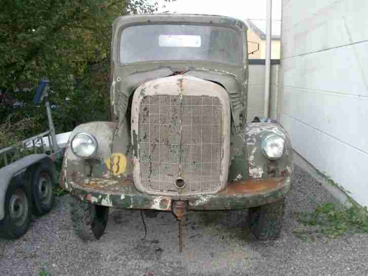 Scheunenfund Oldtimer LKW Mercedes Benz L 3500 Allrad Frühes Baujahr 1949 / 50