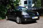 Schöner Clio 1.2 16V TechRun schwarz TÜV NEU