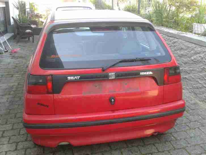 Seat Ibiza K6, rot, 1997,voll fahrbereit für Bastler