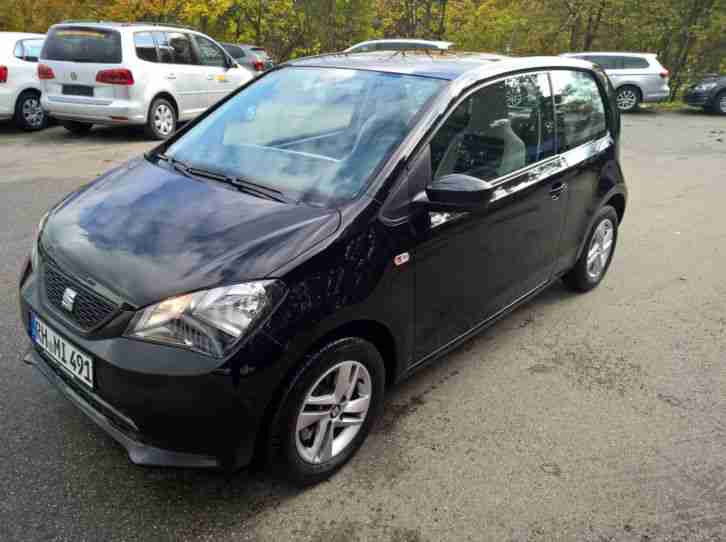 Seat Mii schwarz, 2000km, el. Fensterheber, el. Spiegel, Alus, 12-Fach bereift