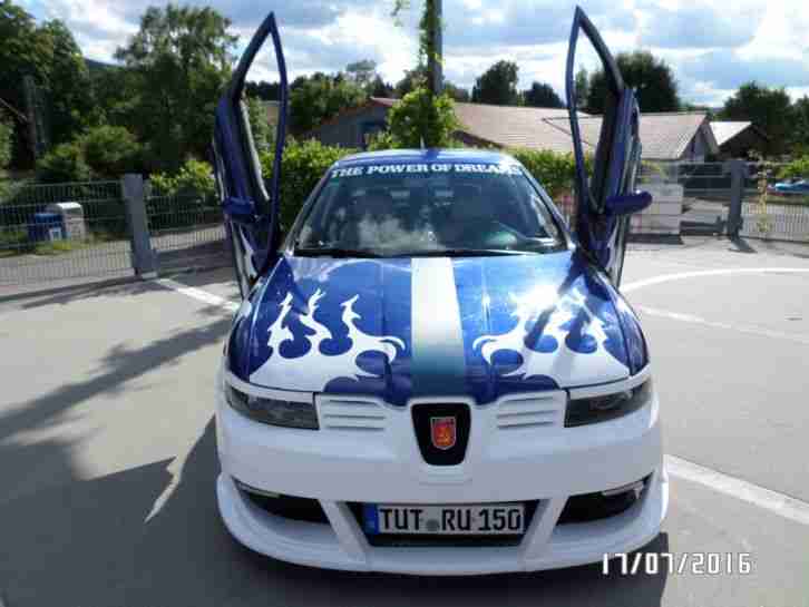 Seat Toledo 2.3 V5 Tuning 18 Zoll CHROM Felgen Voll TüV NEU Flügeltüre Leder