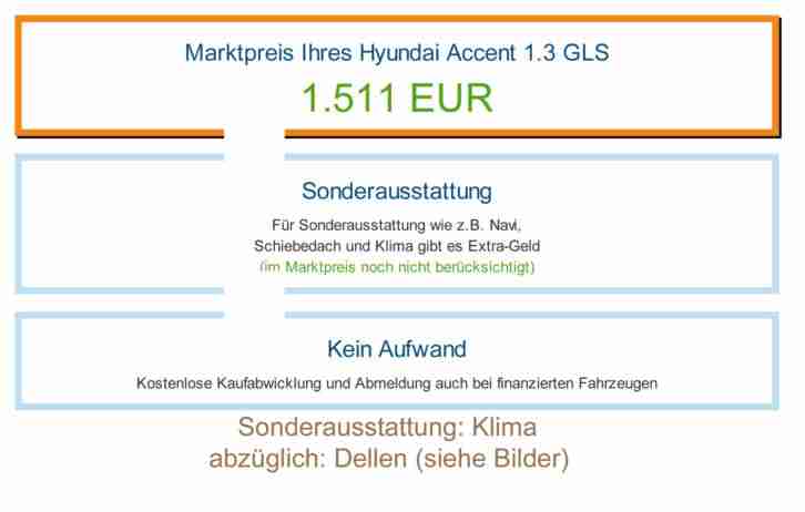 --> Seltener Hyundai Accent 1.3i GLS <-- EZ: 10.2003 // TÜV 02/17