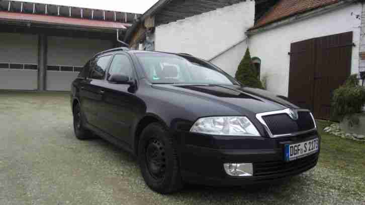 Skoda Octavia 2 Kombi TDI PD Schwarz Klima