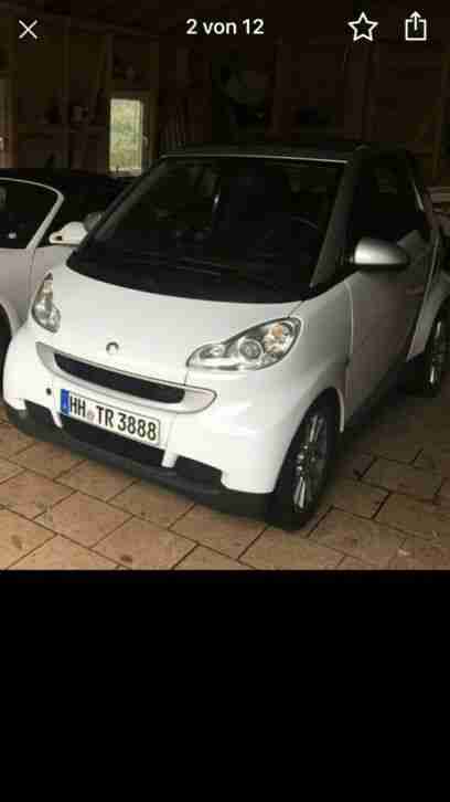451 Cabrio Fortwo Weiss Top Zustand Bj.2008