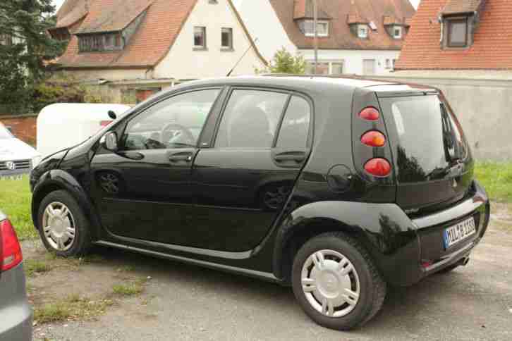 Smart For Four ForFour, Schwarz, 237000 km, 70 KW 95 PS, 12 fach Bereifung