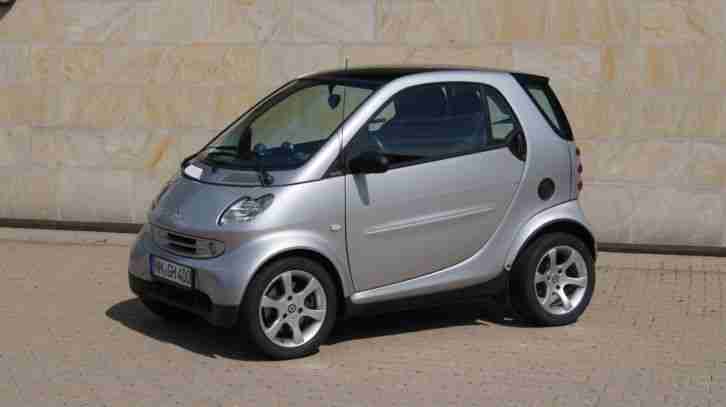 Smart ForTwo Pulse CDI Silber Leder Klima Sitzheizung Panoramadach Top Zustand