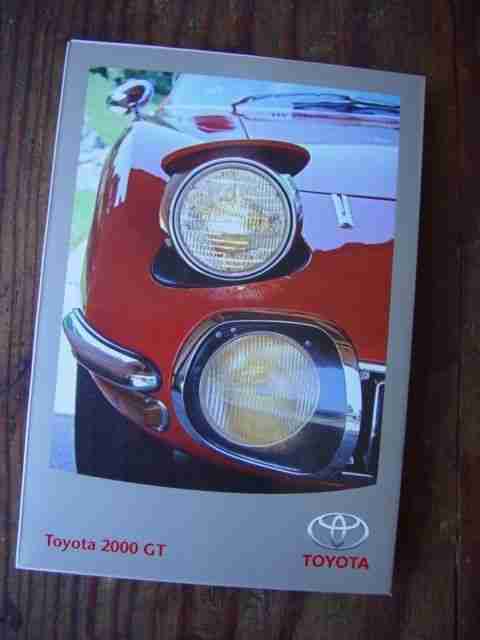 Sportwagen Toyota 2000 GT Pressemappe mit Bilddaten CD und Beschreibung
