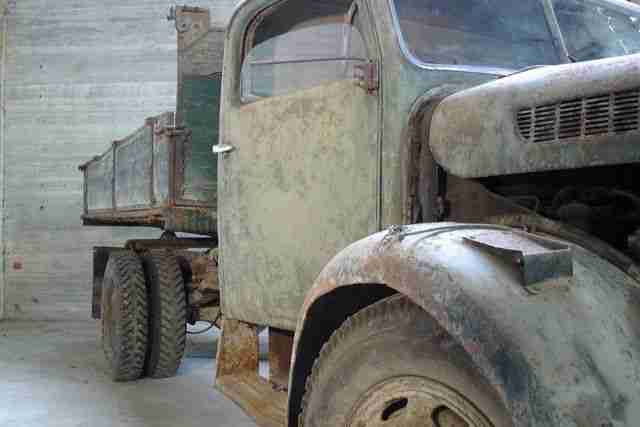 Steyr 380 Kipper Oldtimer vor Facelift - mit original Palfinger 3 Seitenkipper