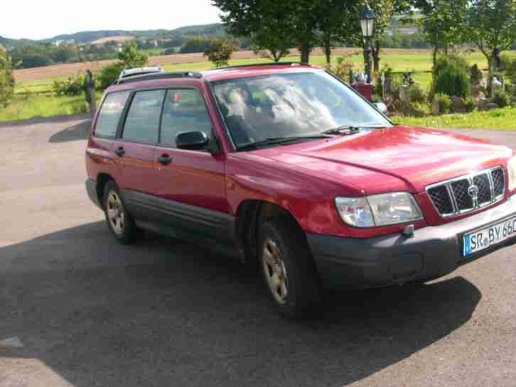 Subaru Forester AWD, Dunkelrot, TÜV 7/2016, Bj. 7/2001, 2te. Hand, fahrbe.,AHK