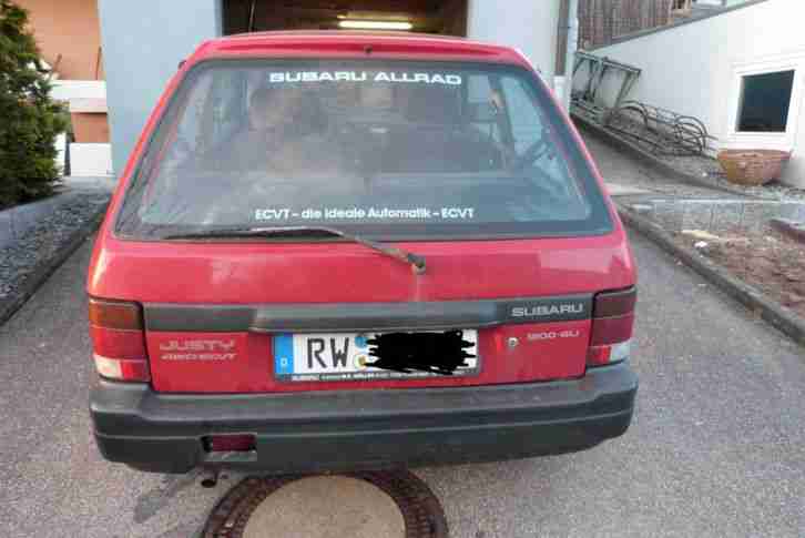 Subaru Justy grüne Plakete--zuschaltbarer Allrad