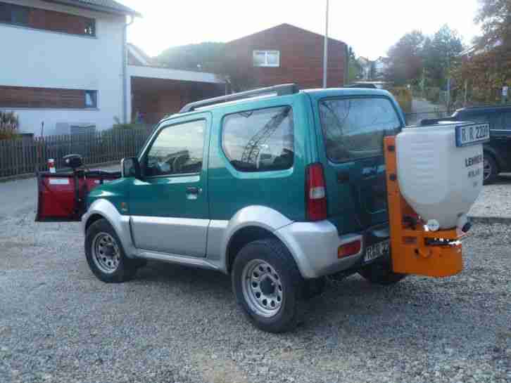 Suzuki Jimny 1.5 DDiS Winterdienst Boss Schneeschild, Lehner Streuer, 70.000 km
