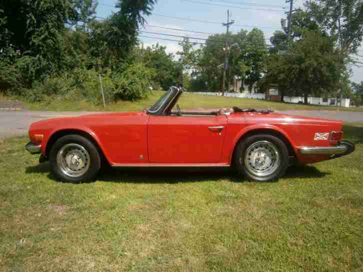 TR6 1975 ROT SOFORT EINSATZBEREIT, ROSTFREI