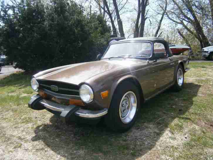  TRIUMPH TR6 1974 TABACCO BRAUN