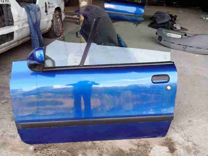 TÜR LINKS FIAT 176 CABRIO 1996 ! BLAU !!! KOMPLETE MIT ANBAUTEILE !