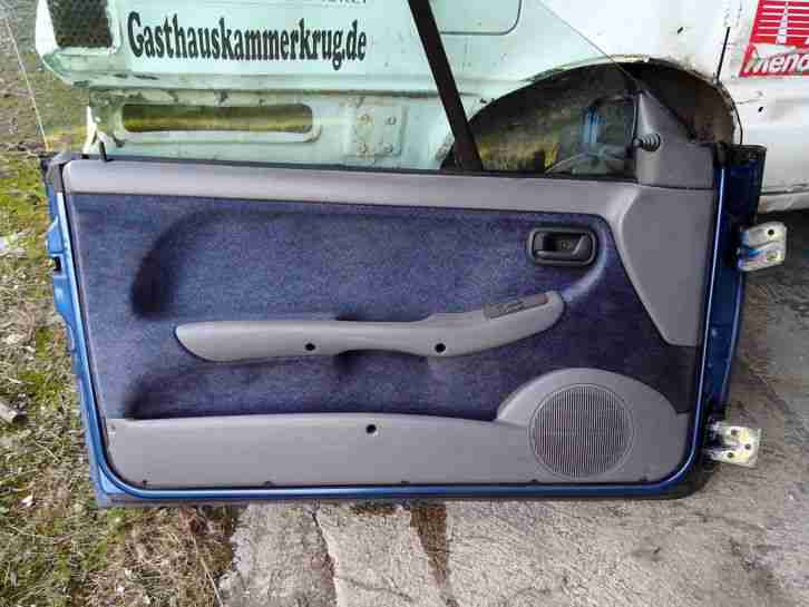 TÜR LINKS FIAT 176 CABRIO 1996 ! BLAU !!! KOMPLETE MIT ANBAUTEILE !