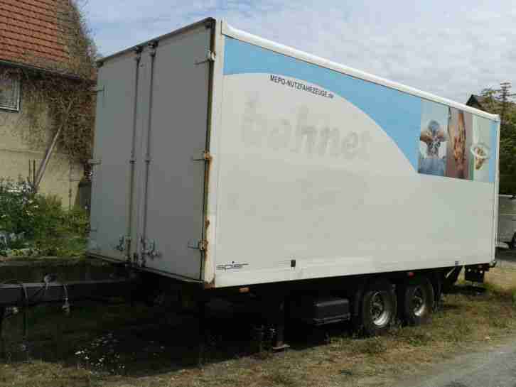 Tandem-Koffer-Anhänger mit LBW, Fabrikat Spier