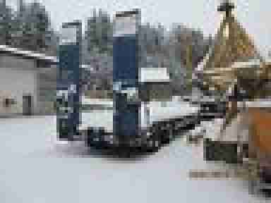 Tieflader 4 Achser Anhänger Müller Mitteltal