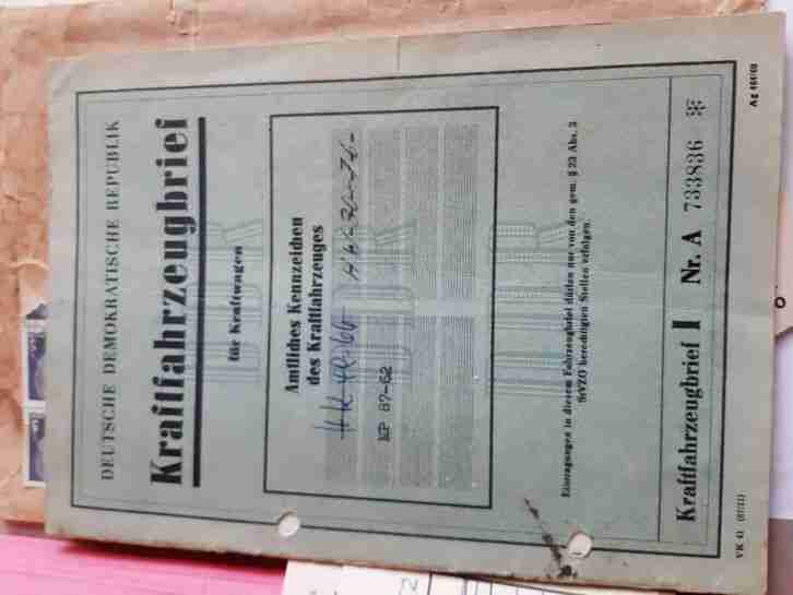 Trabant 500/600 Restaurationsobjekt/Ersatzteilspender