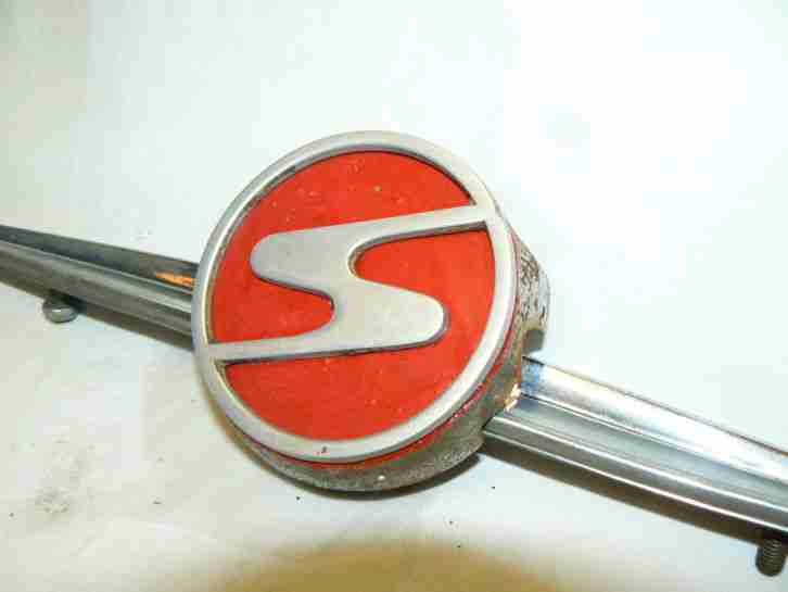 Trabant 500 Auto Kühlerzeichen Sachsenring verchromt
