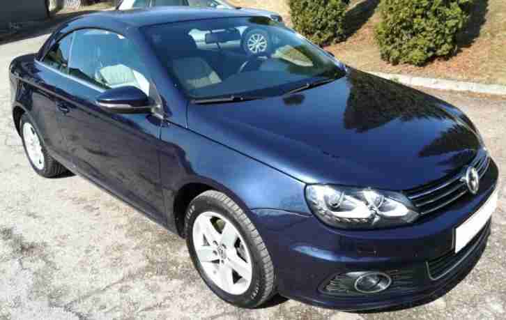 Traum VW Eos 2.0 TSI DSG Exclusive Blau Perl/Leder beige Navi Xenon 4Jahre GTI-M