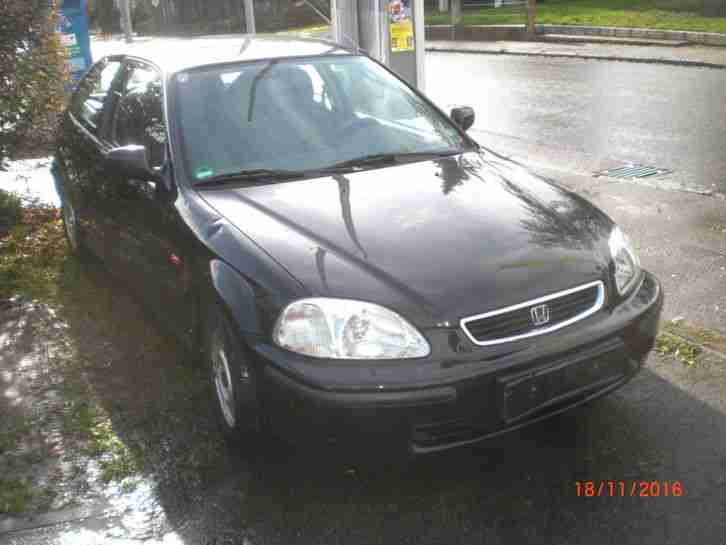Treuer Honda Civic EJ9 schwarz TÜV 09/18 Winterauto Bj.95 184000km 1.Hand 3 trg