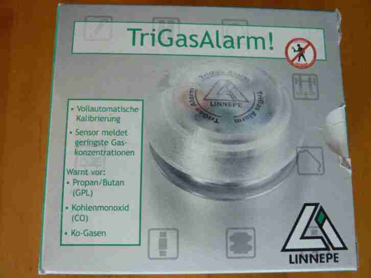TriGasAlarm Gaswarner Gasmelder für Propan Butan