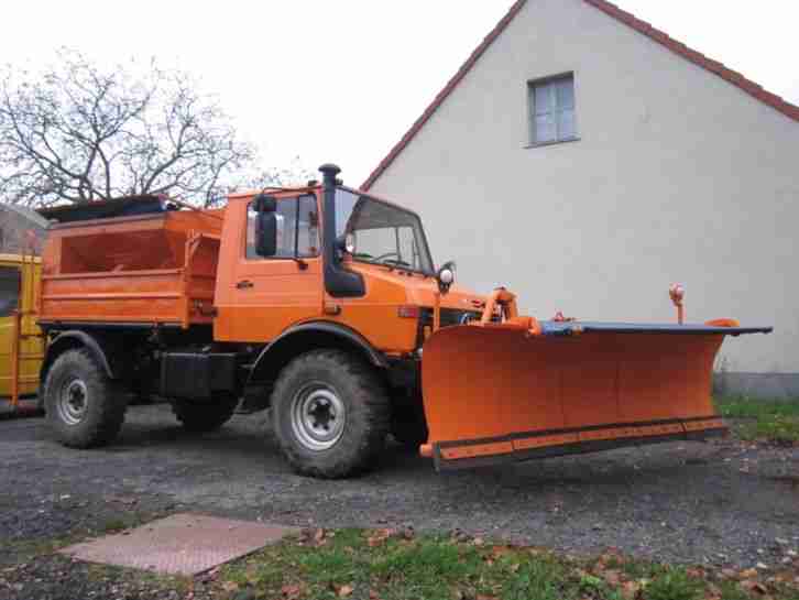 UNIMOG U1450 KIPPER 4x4 WINTERDIENST SCHNEEPFLUG VOLL