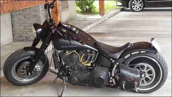 Umbau Harley Davidson Fat Boy Motorrad