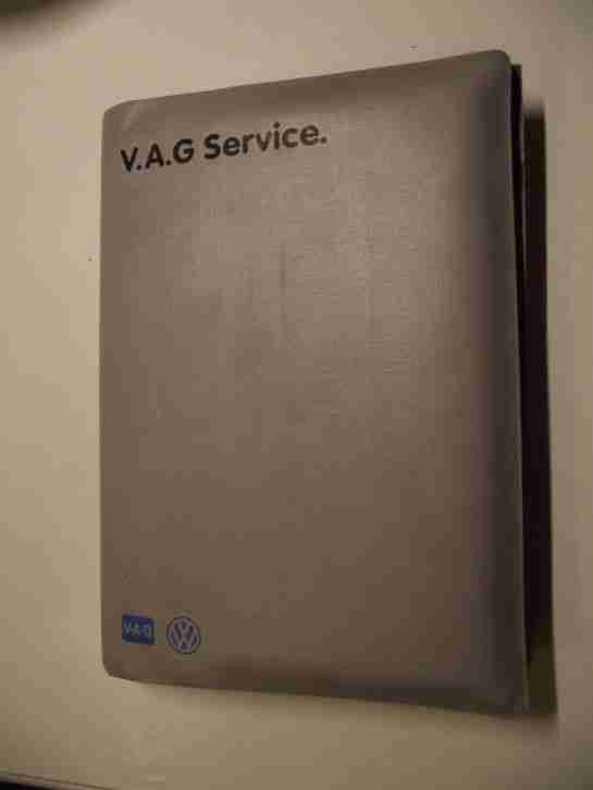V.A.G Service, alte Mappe für Polo Auslieferung 1992, Betriebsanl., Serviceplan