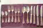 VERSILBERTES BESTECKSET 12 TEILIG MIT CAVALLINO