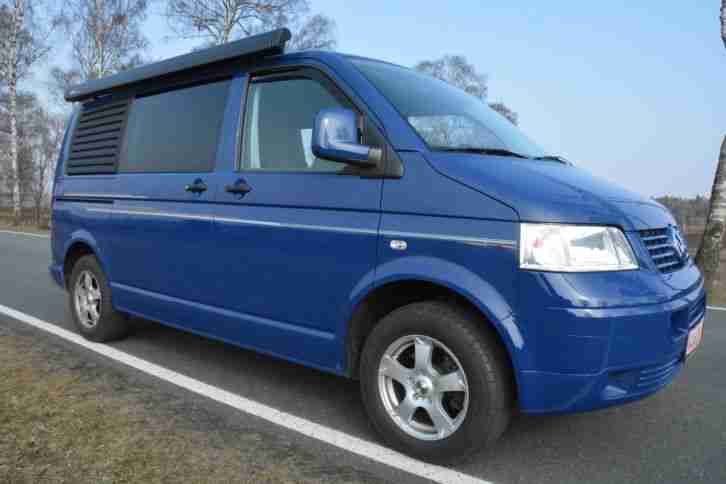 VW Bus T5 Wohnmobil erst 76800 KM 96 KW KLIMA LUXUSAUSTATTUNG Markise Küche ALUS