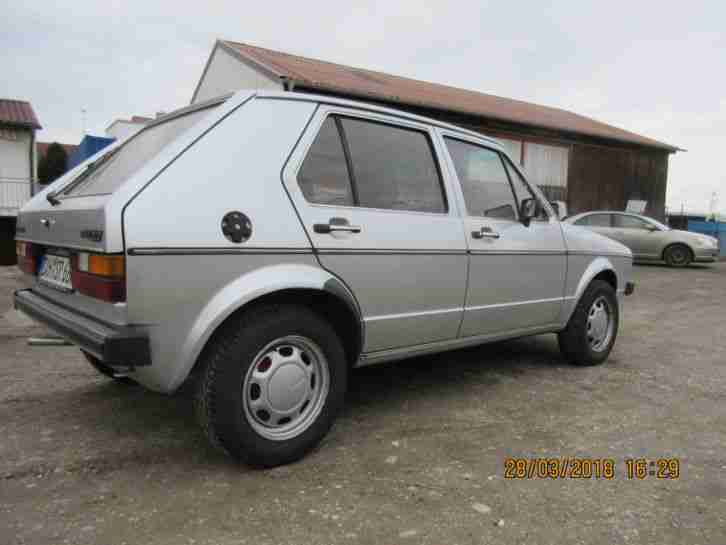 VW Golf 1 AUTOMATIK BJ./EZ:1980 mit H-Kennzeichen Silber Metallic 4 Türig !