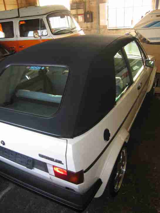 VW Golf 1 Cabrio Verdeck neuwertig Porsche C2 hochglanzpoliert coole Optik
