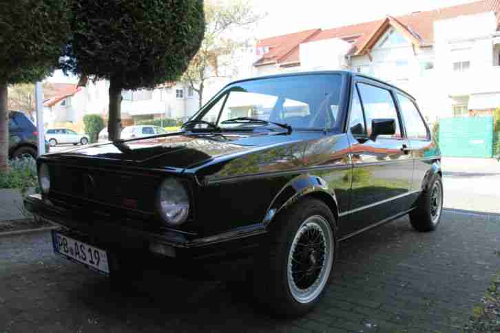 VW Golf 1 G60 Schwarz erstzulassung. 01 84