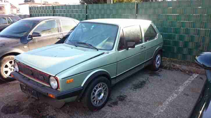 VW Golf 1 GTI 1.8 1981 Oldtimer, Unfall, Motor Getriebe und Teile Top in Ordnung