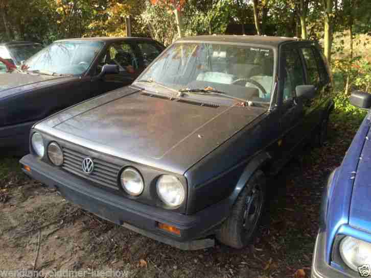 VW Golf 2 Oldtimer 2.Hand EZ: 10/1984 / 40 KW 1263 ccm / 4trg und AHK