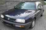 VW Golf 3 1.6i 75PS Bj. 07 1995 138.350km blau HU8 14