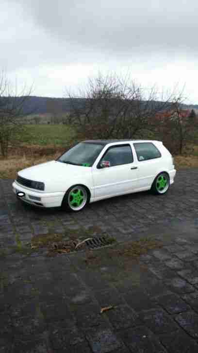 VW Golf 3 VR6, 2.8 Liter,matt weiß,Tuning, sportlich, GTI Sitze, Tüv,usw...