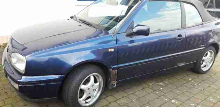 VW Golf Cabrio Bon Jovi 1,8 l Bj 96 Aquablauperleffekt 1. Hand, nur 88.000 km !