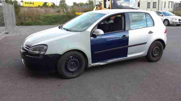 VW Golf V 5 1,9 TDI Unfall Unfallwagen Export Frontschaden Teile Schlachten.