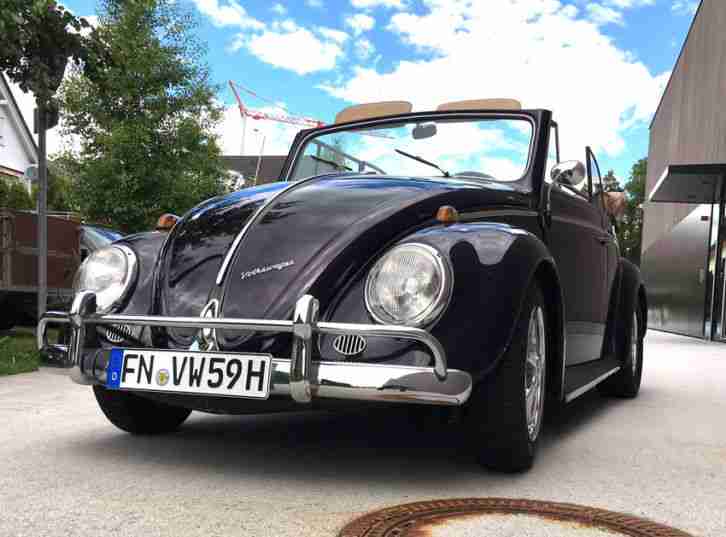 VW Käfer Cabrio Karmann Kabriolett mit Eierleuchten