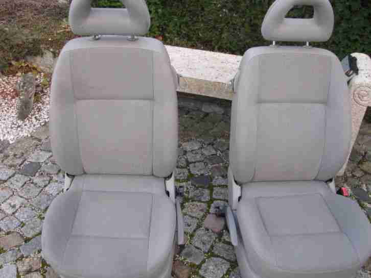 VW Lupo Seat Arosa : 2 x Höhenverstellbare Vordersitze in grau,